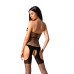 Бодистокинг с имитацией чулок Passion BS079 black