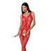 Бодистокинг с имитацией чулок и ажурной вставкой Passion BS072 red
