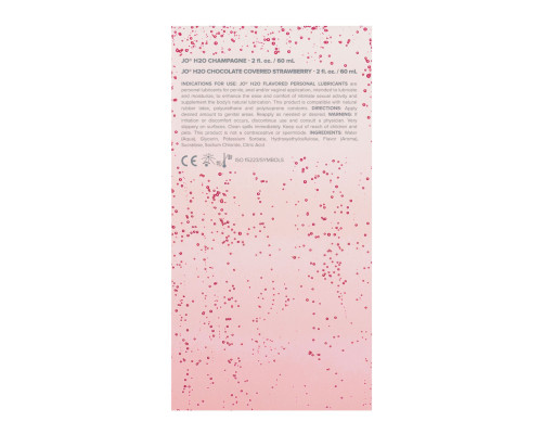 Набір лубрикантів System JO Sweet&Bubbly — Champagne & Chocolate Covered Strawberry (2×60 мл)