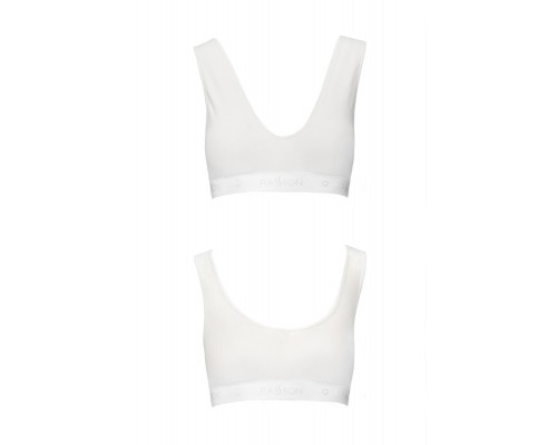 Спортивний топ з еластичної бавовни Passion PS005 TOP white, size S
