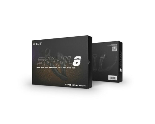 Массажер простаты Nexus Simul8 Stroker Edition с эрекционным кольцом, жемчужный массаж + вибрация
