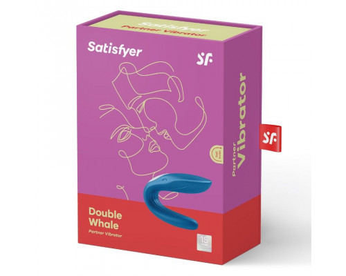 Вибратор для пар Satisfyer Double Whale с двумя моторчиками