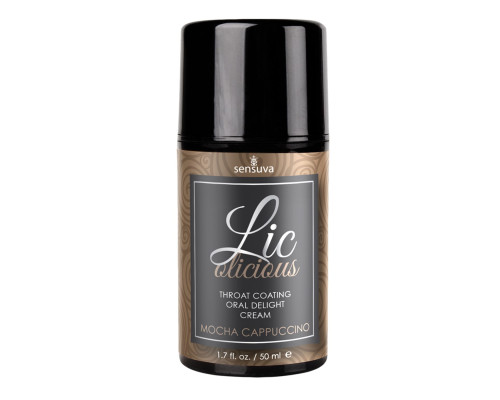 Гель для минета Sensuva - Lic-o-licious Cappuccino (50 мл), маслянистый, без сахара