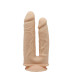 Фалоімітатор з вібрацією SilexD Double Gusto Vibro Flesh (Model 1 size 8" & 7") + LRS