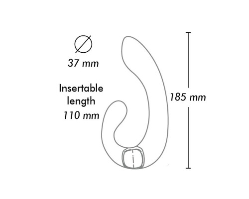 Вібратор кролик гнучкий Shunga - Miyo Intimate Massager Rasberry