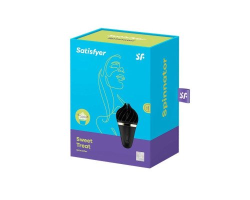 Мороженка спиннатор Satisfyer Lay-On - Sweet Treat Black/Gold