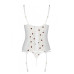 Корсет з підв'язками + стрінги LOVELIA CORSET white XXL/XXXL - Passion