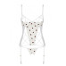 Корсет з підв'язками + стрінги LOVELIA CORSET white XXL/XXXL - Passion