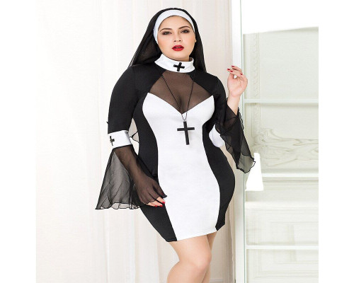 Эротический костюм монашки JSY P71109 Plus Size