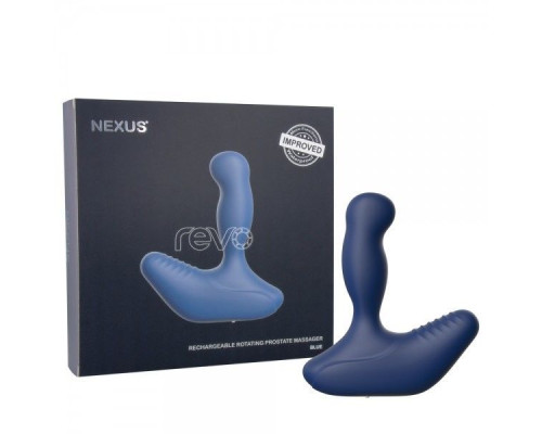 Массажер простати Nexus Revo New Blue з головкою що обертається,макс діаметр 3,2см