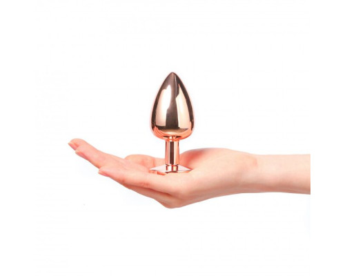 Металева анальна пробка із прикрасою у вигляді кристалу Dorcel - Diamond Plug L