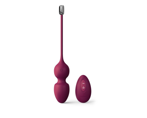 Вагінальні кульки з вібрацією та пультом Dorcel LOVE BALLS PLUM