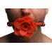 Кляп Master Series Blossom Silicone Rose Gag - Red