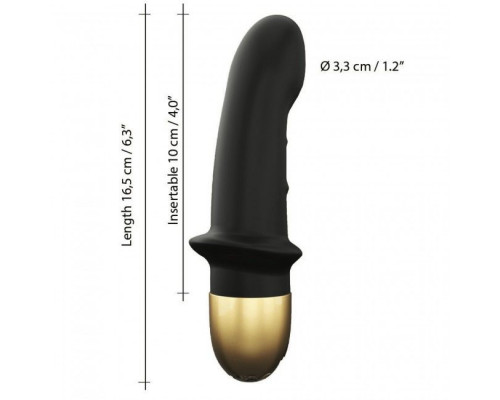 Вібратор Dorcel Mini Lover Black 2.0 перезаряджається, для точки G і масажу простати