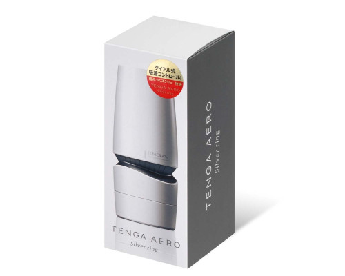 Мастурбатор Tenga — Aero Masturbator Silver, інноваційна технологія всмоктування