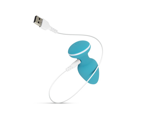 Анальна вібропробка Cala Azul - Blanca Vibrating anal plug