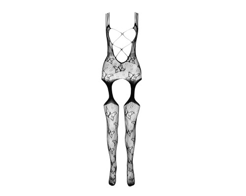 Откровенный бодистокинг с глубоким декольте Passion BS075 white