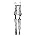 Откровенный бодистокинг с глубоким декольте Passion BS075 white