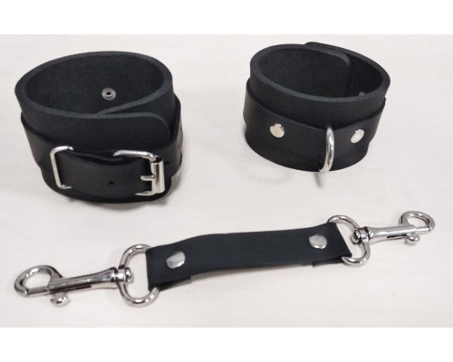 Наручники Feral Feelings - Hand Restraints, натуральна шкіра, чорні