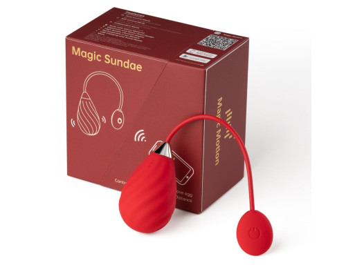 Смарт-віброяйце Magic Motion Sundae Red