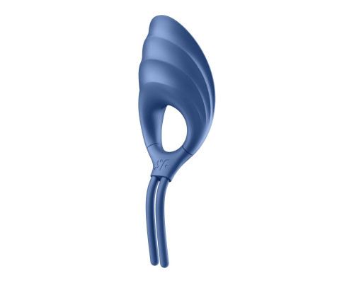 Эрекционное виброкольцо лассо Satisfyer Swordsman Blue, крепкая фиксация, 10 режимов, мощный мотор