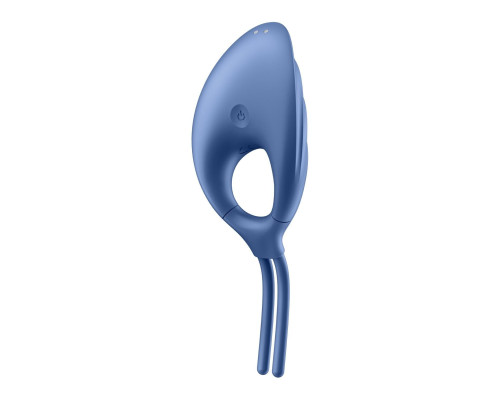 Эрекционное виброкольцо лассо Satisfyer Swordsman Blue, крепкая фиксация, 10 режимов, мощный мотор