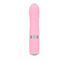 Розкішний вібратор PILLOW TALK - Flirty Pink з кристалом Сваровські, гнучка голівка