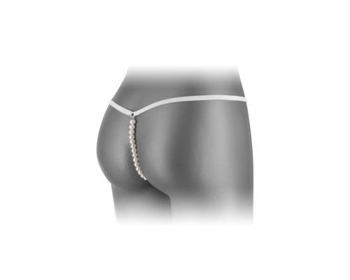 Трусики-стрінги з перловою ниткою Fashion Secret VENUSINA White