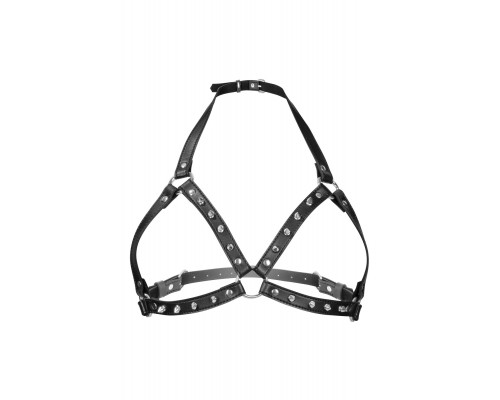Портупея з металевими шипами Fetish Tentation Sexy Adjustable Chest Harness