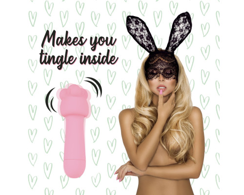 Міні-вібратор FeelzToys Mister Bunny Pink з двома насадками