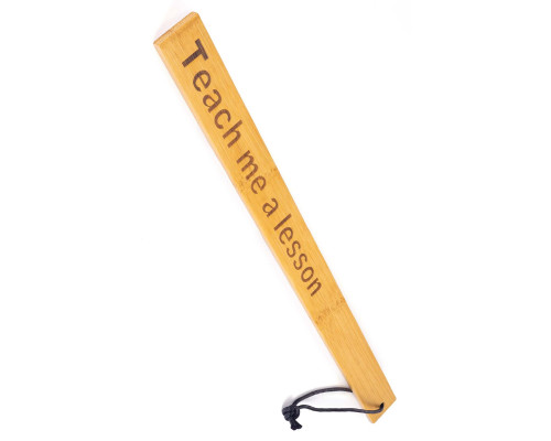 Падл Fetish Tentation Paddle Teach me a lesson Bamboo, упакований у ПЕ пакет