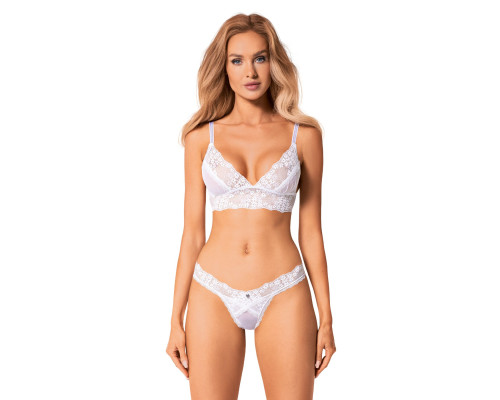 Эротический комплект Obsessive Heavenlly 2-pcs set M/L, бюстгальтер и танга