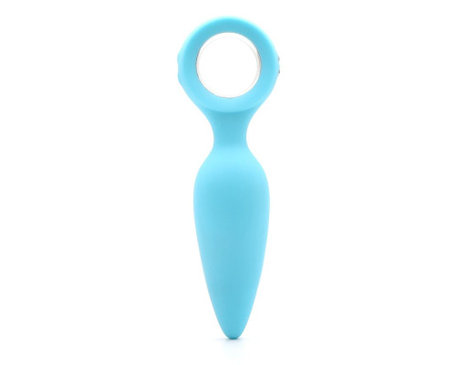 Анальна вібропробка KisToy Orville Blue, діаметр 3 см