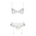 Сексуальний комплект з поясом для панчіх LOVELIA SET white L/XL - Passion
