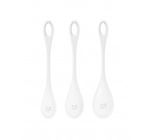 Набір йоні намистин Satisfyer Yoni Power 1 White, діаметр 2-2,5-3см, вага 22-46-74гр