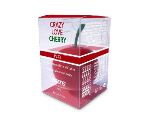 Збудливий крем для сосків EXSENS Crazy Love Cherry (8 мл) з жожоба і маслом Ши, їстівний