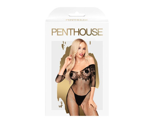 Бодистокинг с имитацией лифа Penthouse - High Profile Black S/L