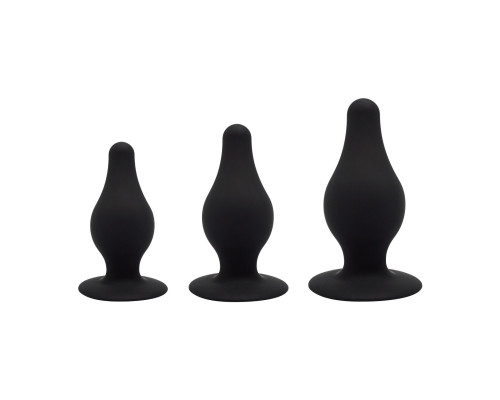 Набір анальних пробок SilexD Silicone Plug Kit двошарова, силікон + Silexpan