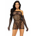 Leg Avenue 2 PC Tube dress and gloves OS Black