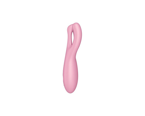 Кліторальний смарт вібратор Satisfyer Threesome 4 Pink з трьома пальчиками