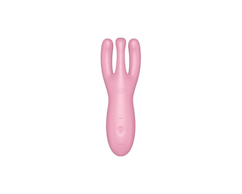 Кліторальний смарт вібратор Satisfyer Threesome 4 Pink з трьома пальчиками