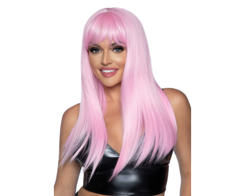 Leg Avenue Long straight bang wig Pink