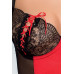 Корсет с пажами RODOS CORSET red L/XL - Passion Exclusive, трусики