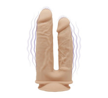 Фалоімітатор подвійний з вібрацією SilexD Double Gusto Flesh Motor (Model 1 size 8" & 7")