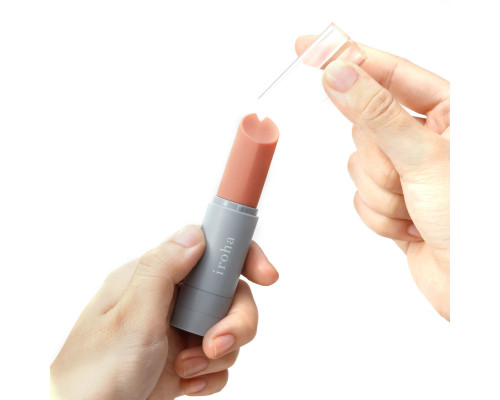 Вібратор-помада IROHA STICK Grey, плавне збільшення потужності