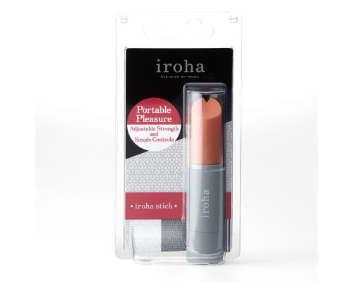 Вібратор-помада IROHA STICK Grey, плавне збільшення потужності