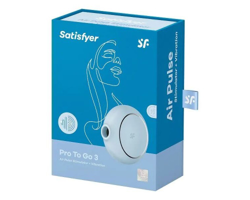 Вакуумний стимулятор Satisfyer Pro To Go 3 Blue