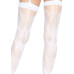 Leg Avenue butterfly backseam thigh highs White O/S