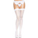 Leg Avenue butterfly backseam thigh highs White O/S