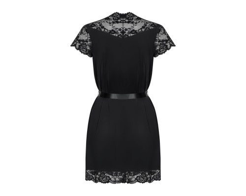 Obsessive 810-PEI-1 peignoir black S/M